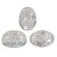 Samos® par Puca®gyöngy - New Cracked Light Grey - 5x7 mm