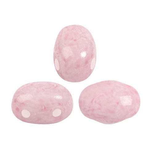Samos® par Puca®gyöngy - Milky Light Rose - 5x7 mm