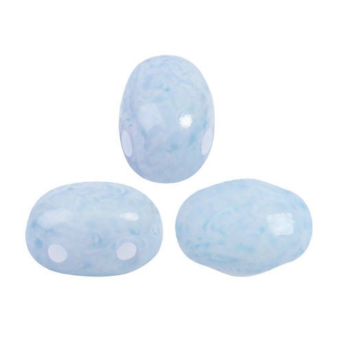 Samos® par Puca®gyöngy - Milky Light Sapphire - 5x7 mm