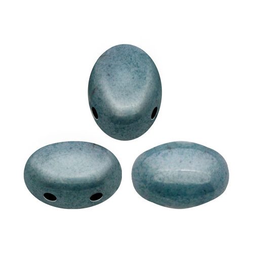 Samos® par Puca®gyöngy - Chalk White Blue Gray Luster - 5x7 mm