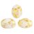 Samos® par Puca®gyöngy - Opaque White Splash - 5x7 mm