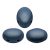 Samos® par Puca®gyöngy - Matte Metallic Dark Blue - 5x7 mm