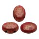 Samos® par Puca®gyöngy - Opaque Coral Red Bronze - 5x8 mm