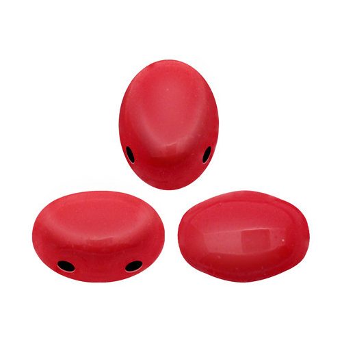 Samos® par Puca®gyöngy - Opaque Coral Red - 5x7mm