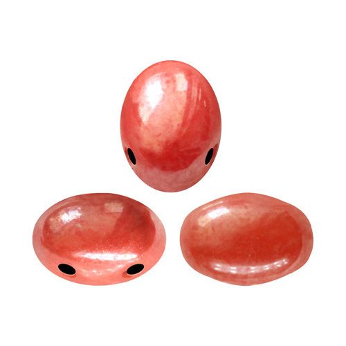 Samos® par Puca®gyöngy - Opaque Light Coral Luster - 5x7 mm