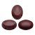 Samos® par Puca®gyöngy - Opaque Light Coral Burgundy - 5x8 mm