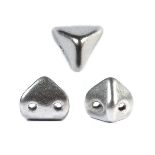 Super Kheops® par Puca® 2lyukú gyöngy - 6mm - Aluminium