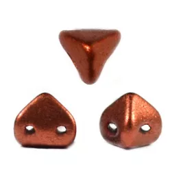 Super Kheops® par Puca® 2lyukú gyöngy - 6mm - matte rust