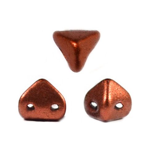 Super Kheops® par Puca® 2lyukú gyöngy - 6mm - matte rust