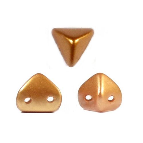 Super Kheops® par Puca® 2lyukú gyöngy - 6mm - pastel cream gold