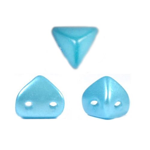 Super Kheops® par Puca® 2lyukú gyöngy - 6mm - pastel aqua