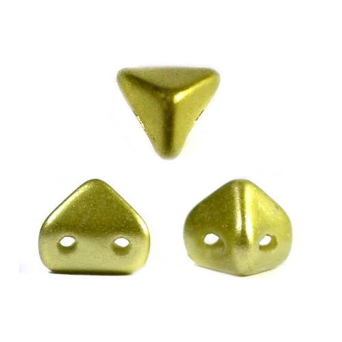 Super Kheops® par Puca® 2lyukú gyöngy - 6mm - pastel light olive