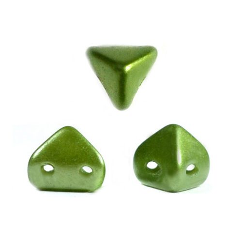 Super Kheops® par Puca® 2lyukú gyöngy - 6mm - pastel green