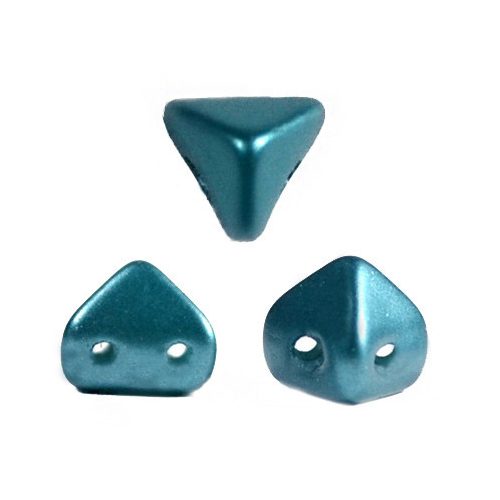 Super Kheops® par Puca® 2lyukú gyöngy - 6mm - pastel emerald