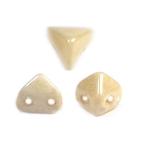 Super Kheops® par Puca® 2lyukú gyöngy - 6mm - ivory