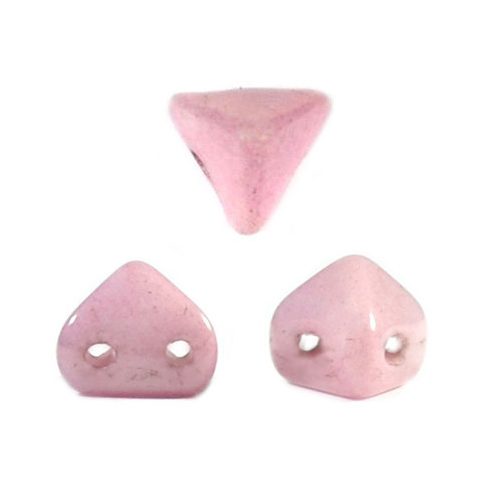 Super Kheops® par Puca® 2lyukú gyöngy - 6mm - white rose luster