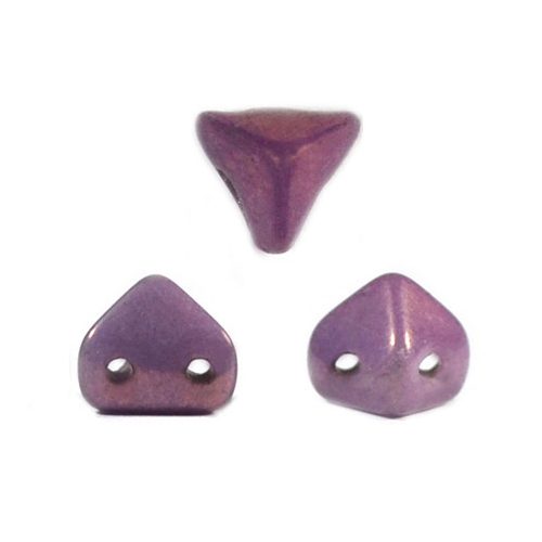Super Kheops® par Puca® 2lyukú gyöngy - 6mm - purple vega luster