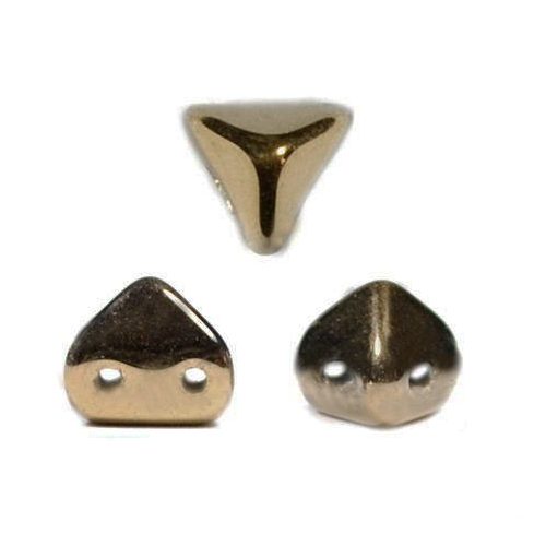 Super Kheops® par Puca® 2lyukú gyöngy - 6mm - bronze