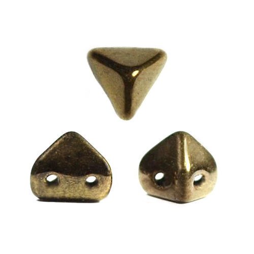 Super Kheops® par Puca® 2lyukú gyöngy - 6mm - golden bronze