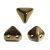 Super Kheops® par Puca® 2lyukú gyöngy - 6mm - golden bronze