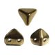 Super Kheops® par Puca® 2lyukú gyöngy - 6mm - golden bronze