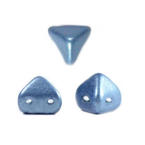Super Kheops® par Puca® 2lyukú gyöngy - 6mm - matte metallic blue