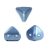 Super Kheops® par Puca® 2lyukú gyöngy - 6mm - matte metallic blue