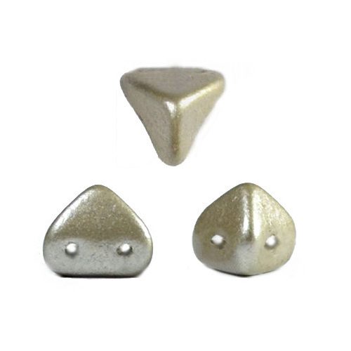 Super Kheops® par Puca® 2lyukú gyöngy - 6mm - matte metallic gray