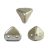 Super Kheops® par Puca® 2lyukú gyöngy - 6mm - matte metallic gray