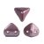 Super Kheops® par Puca® 2lyukú gyöngy - 6mm - matte metallic plum