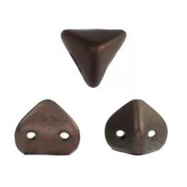   Super Kheops® par Puca® 2lyukú gyöngy - 6mm - matte bronze