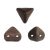 Super Kheops® par Puca® 2lyukú gyöngy - 6mm - matte bronze