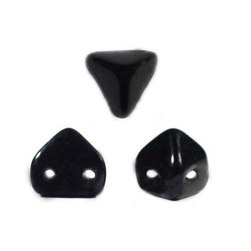 Super Kheops® par Puca® 2lyukú gyöngy - 6mm - jet