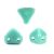 Super Kheops® par Puca® 2lyukú gyöngy - 6mm - Turquoise Green