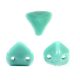 Super Kheops® par Puca® 2lyukú gyöngy - 6mm - Turquoise Green