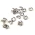 Ring - Platinum Colour - 4 x 0.6 mm - stainless steel (304) - appr. 200pcs