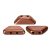 Tinos® par Puca®gyöngy - matte copper - 4x10 mm