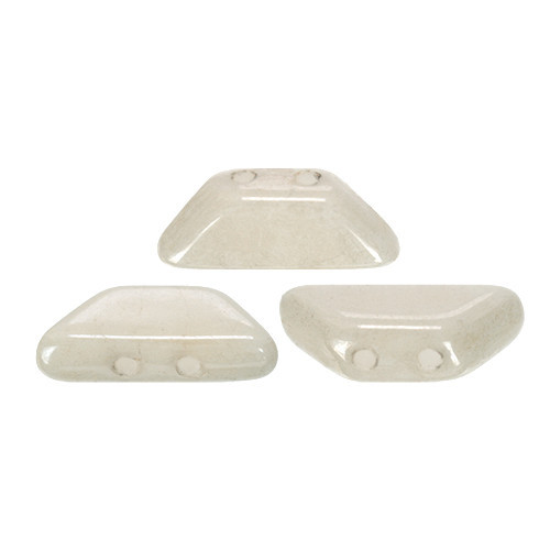 Tinos® par Puca®gyöngy – white luster - 4x10 mm