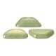 Tinos® par Puca®gyöngy gyöngy - white green luster - 4x10 mm