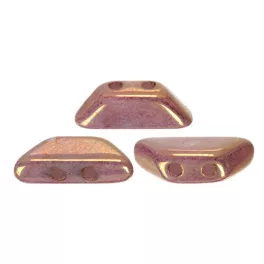   Tinos® par Puca®gyöngy gyöngy - white pink gold luster - 4x10 mm