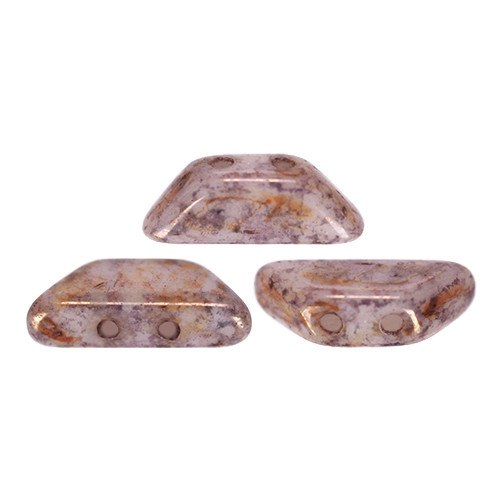 Tinos® par Puca®gyöngy - Brown Purple Bronze Luster - 4x10 mm