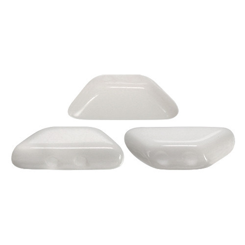 Tinos® par Puca®gyöngy - white - 4x10 mm