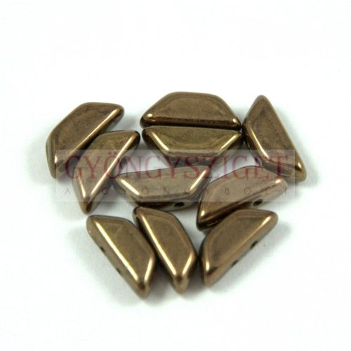 Tinos® par Puca®gyöngy - golden bronz - 4x10 mm