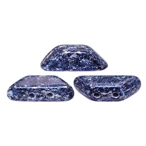 Tinos® par Puca®gyöngy - tweedy blue - 4x10 mm