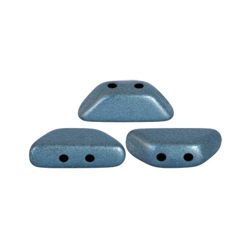 Tinos® par Puca®gyöngy - matte metallic blue - 4x10 mm