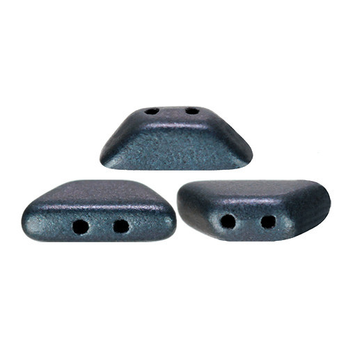 Tinos® par Puca®gyöngy - matte metallic dark blue - 4x10 mm