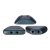 Tinos® par Puca®gyöngy - matte metallic dark blue - 4x10 mm