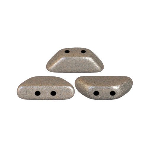 Tinos® par Puca®gyöngy - matte metallic grey - 4x10 mm