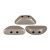 Tinos® par Puca®gyöngy - matte metallic grey - 4x10 mm