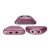 Tinos® par Puca®gyöngy - metallic plum - 4x10 mm